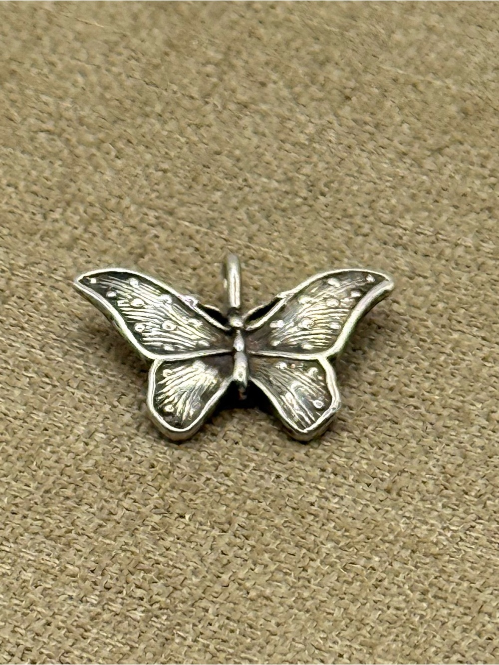 Sterling Silver Butterfly Pendant - Silver Butterfly Charm